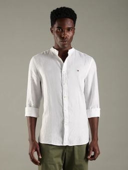 Tommy Hilfiger - Solid Slim Fit Linen Shirt