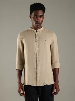 Tommy Hilfiger - Solid Slim Fit Linen Shirt