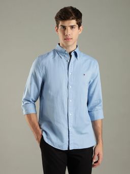 Tommy Hilfiger - Solid Regular Fit Cotton Shirt