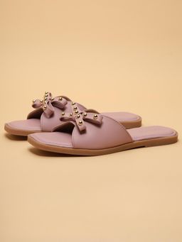 ERIDANI - Matlida Purple Slip On Flats