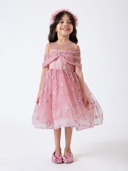 Hopscotch - Pearl Embellished Dress with Headband