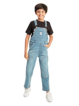 Olele - Light Blue Boys Cotton Carpenter Denim Dungaree