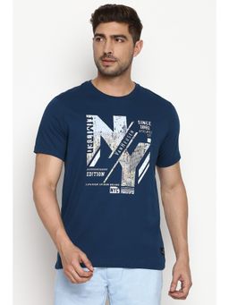 Van Heusen Innerwear - Athleisure Men Crew Neck & Short Sleeve T-Shirt - Deep Sea Lt