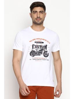 Van Heusen Innerwear - Athleisure Men Crew Neck & Short Sleeve T-Shirt - White Nv