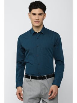 Peter England - Men Navy Regular Fit Formal Shirt