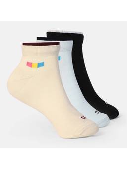 CULT - Casual Ankle Length Solid Women Cotton Socks (Pack of 3)