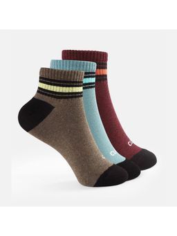 CULT - Ankle Length Patterned Women Socks (Pack of 3)