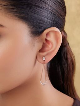 Indinoor - Liorah Everyday Silver Dangler Earrings