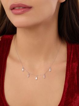 Indinoor - Soline Everyday Short White Necklace