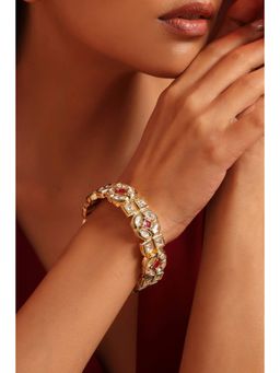 SWABHIMANN - Pehar Red Kundan Kada-2.6