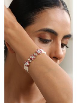 SWABHIMANN - Gurwa Polki White Bracelet