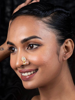 ATTRANGI - Tara Basic Polki Nose Ring