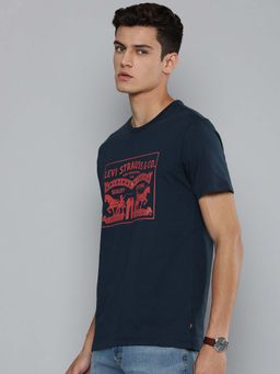 Levi's - Men Crew Neck T-Shirts-Blue