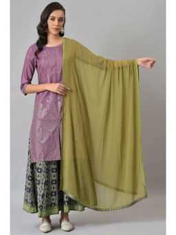 W - Green Embellished Dupatta