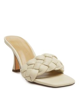 London Rag - Woven Off White Heels