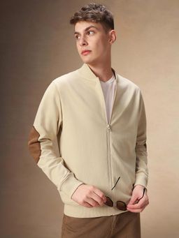 Dennis Lingo - Regular Fit Full Sleeves Rib Collar Solid Men Sweatshirt