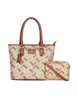 The Clownfish - Printed Handbag and Slingbag with Detachable Strap (Set of 2)