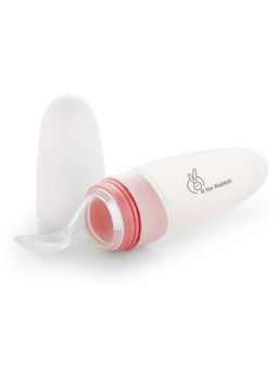 R for Rabbit - First Feed Silicone Feeding Spoon - Pink (3-18 Months)