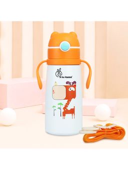 R for Rabbit - Steebo Safari Stainless Steel Bottle - Orange (12-36 Months)