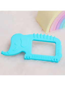 R for Rabbit - Tiny Bites Safari Teether - Blue (3-12 Months)