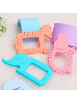 R for Rabbit - Tiny Bites Safari Teether - Multi-Color (Pack of 3) (6-18 Months)