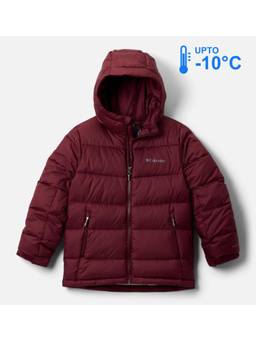 Columbia - Kids Unisex Maroon Omni-Heat Reflective Pike Lake Down Jacket upto -10°c