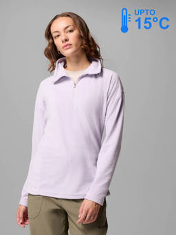 Columbia - Women Purple Glacial IV Half Zip Fleece Pullover for upto 15°c