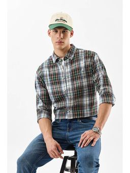 Snitch - Multi-Color Checks Full Sleeves Regular Casual Shirt For Men