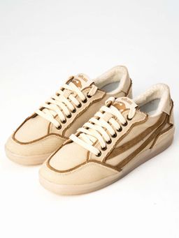 Gully Labs - 001 Baaz Kora Beige Women's Sneaker