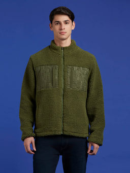 Pepe Jeans - Olive Typographic Print Jacket