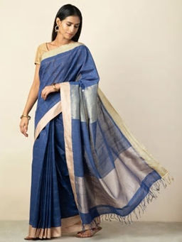 Fabindia - Cotton Woven Checks Sari
