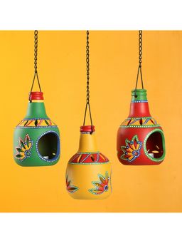 ExclusiveLane - 'The Bottle Trio' Tea-Light Holders (Set Of 3)