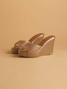 ERIDANI - Kavya Rosegold Wedges