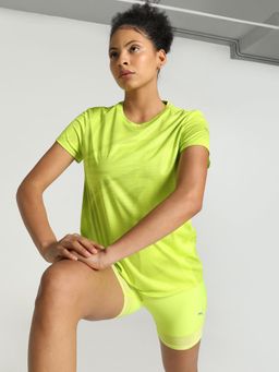 Puma - RUN FAVORITE Women's Green T-Shirt