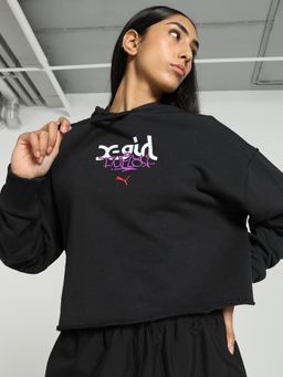 Puma - X X-GIRL Graphic Women's Black Hoodies