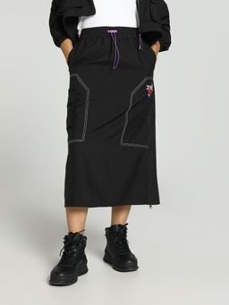 Puma - X X-GIRL Midi Women's Black Skirts