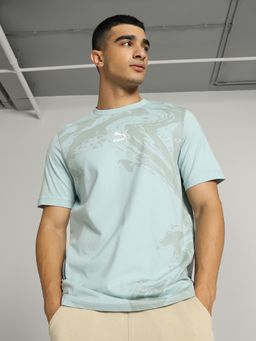 Puma - Classics Graphic Mens Blue T-Shirt