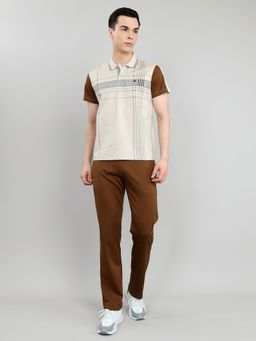 Monte Carlo - Multi-Color Cotton Blend Stripes T-Shirt with Trackpant and Shorts