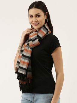 Pashmoda - Women Multicoloured Stripe Stole