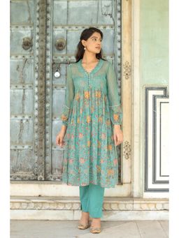 Anuvas - Mor Cotton Kurta Set (Set of 2)