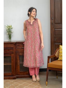 Anuvas - Mayra Chandheri Kurta Set (Set of 2)