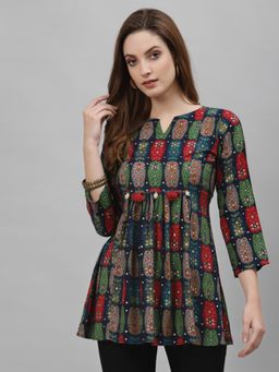 TANKHI - Blue Color Short Tunic