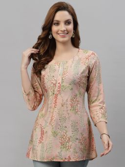 TANKHI - Pink Color Printed Tunic