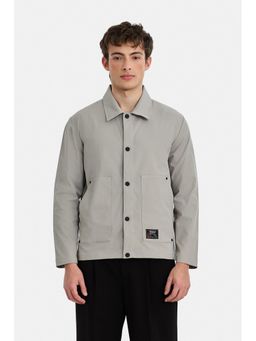 Snitch - Grey Solid Full Sleeves Regular Casual Jacket
