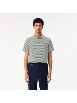 Lacoste - Polyester Blend Stripes Polo T-Shirt