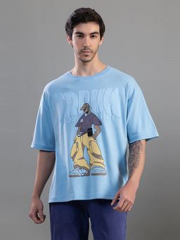 Club York - Sky Blue Oversized T-Shirt