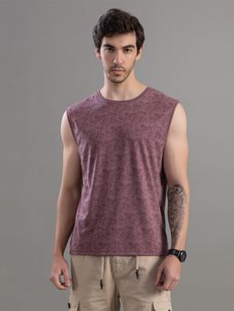 Club York - Mauve Sleeveless T-Shirt