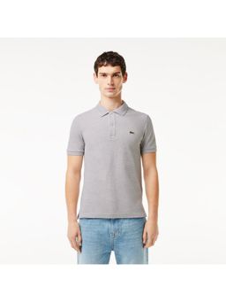 Lacoste - Cotton Solid Grey Polo T-Shirt
