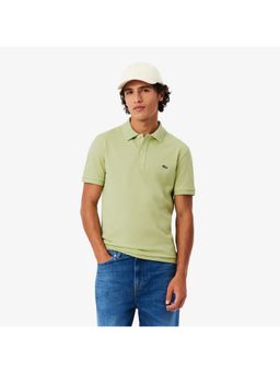 Lacoste - Cotton Solid Green Collar Neck Polo T-Shirt