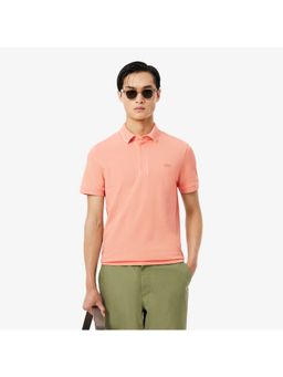 Lacoste - Cotton Blend Solid Pink Polo T-Shirt